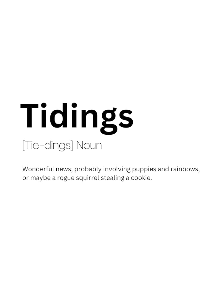 Tidings Definition Meaning