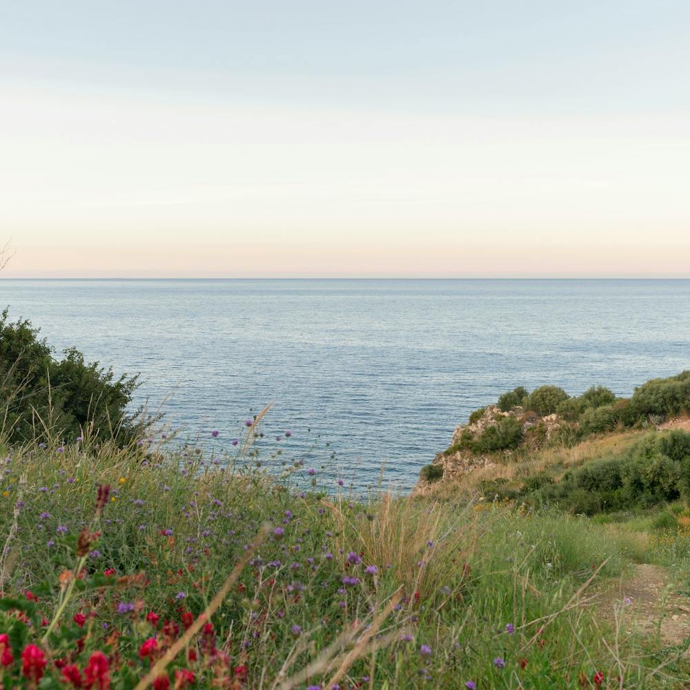 SQUARE Dreamy Sicilian Sunset - Beautiful Scopello Photo - Italy Travel Photography - Photograph