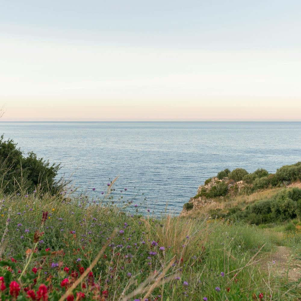 SQUARE Dreamy Sicilian Sunset - Beautiful Scopello Photo - Italy Travel Photography - Photograph