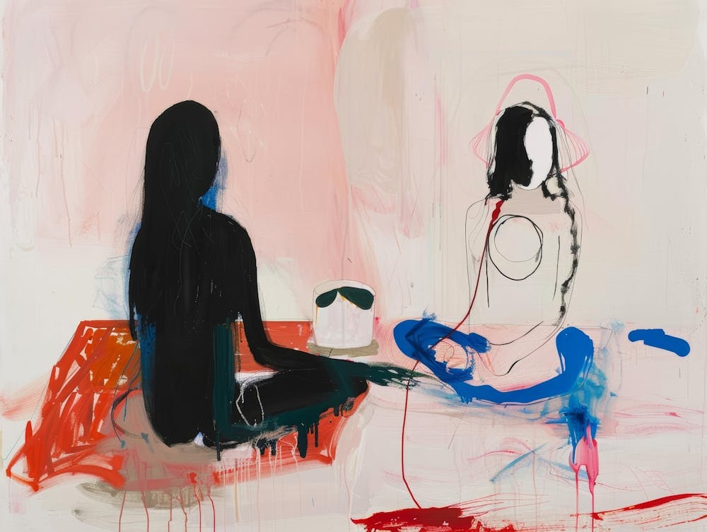 'Two Meditating Women'