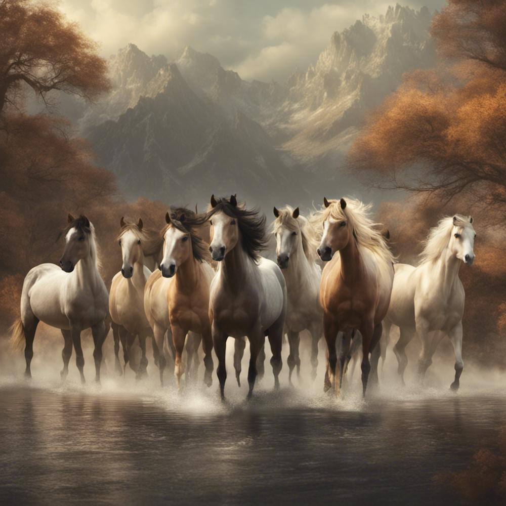 Horses In The Water