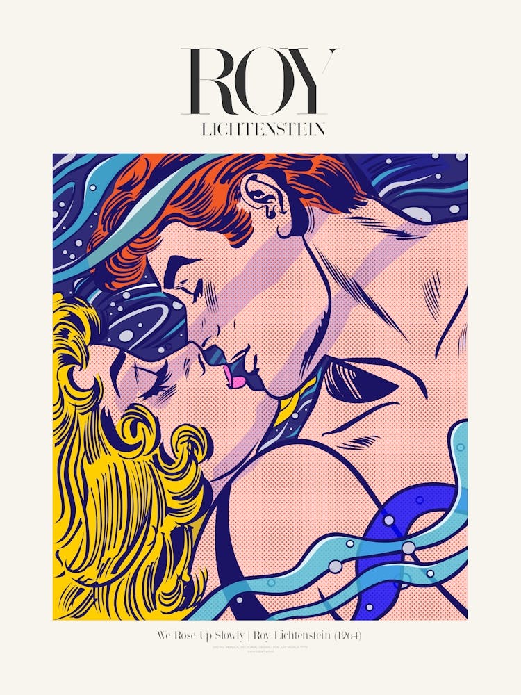 We Rose Up Slowly Poster|Roy Lichtenstein 1964