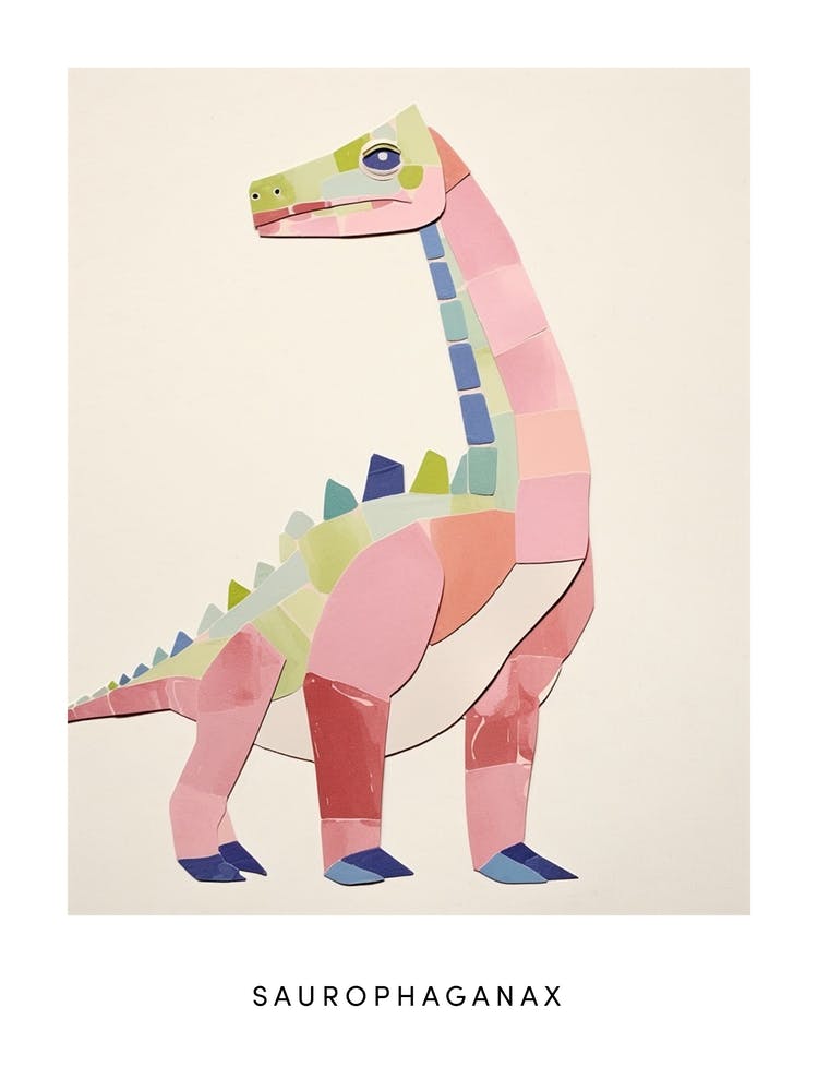 Nursery Dinosaur Art Saurophaganax 1 Poster