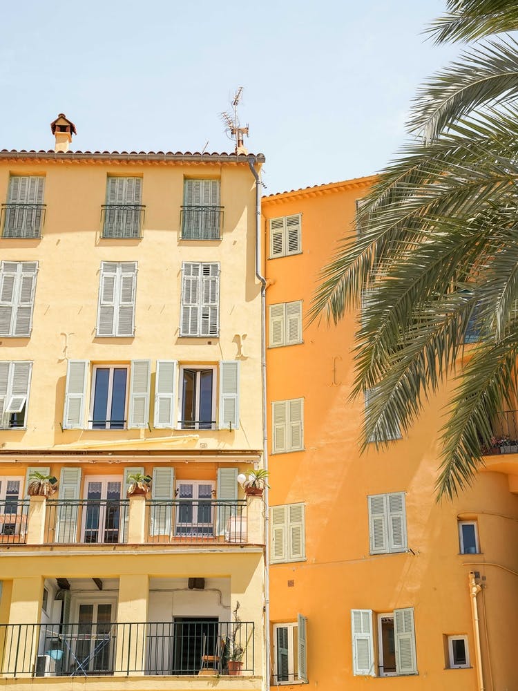 Colorful Houses In Nice 