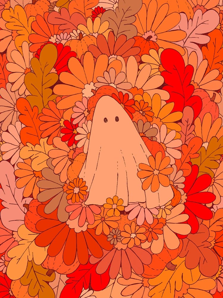 Ein Geist in Orange