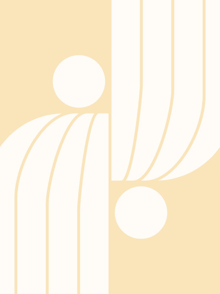 Arch Midcentury Modern Abstract Pattern Vvi In Dairy Cream 01