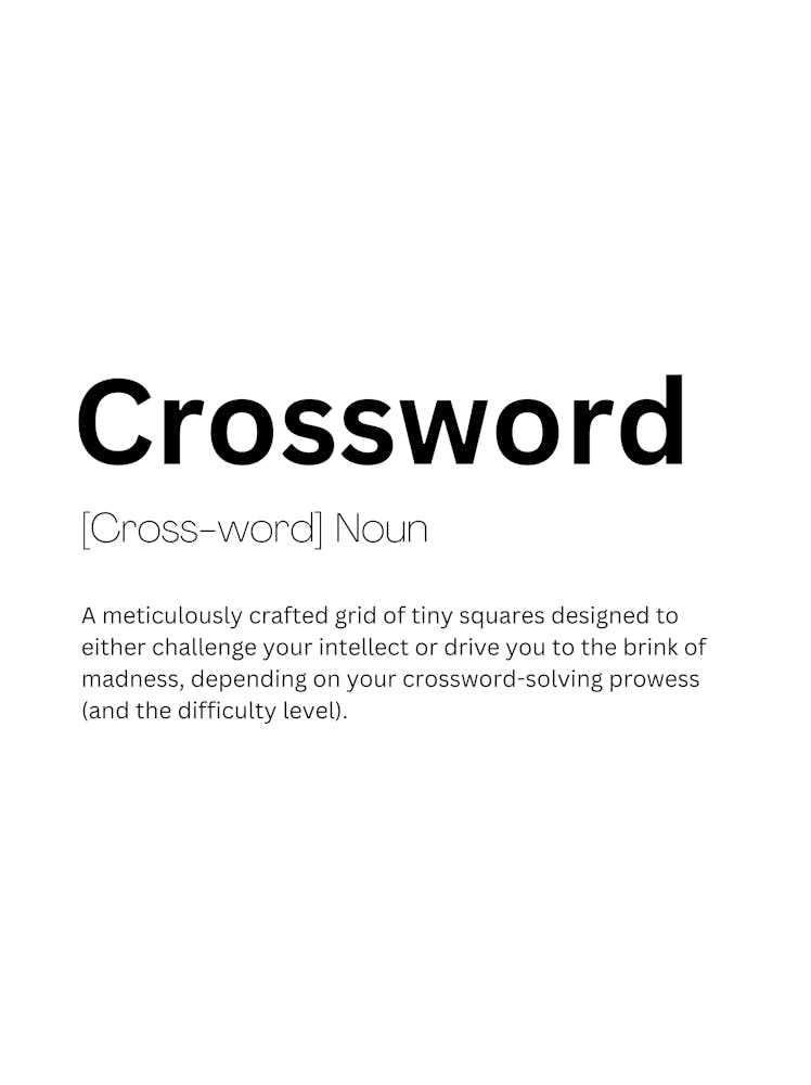 Crossword Definition Meaning