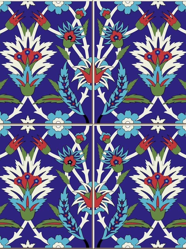 Turkish Tile - Iznik — Turkish pattern
