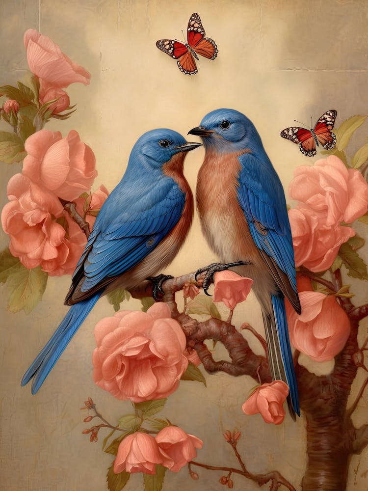 Valentines Lovebirds Kitsch 4