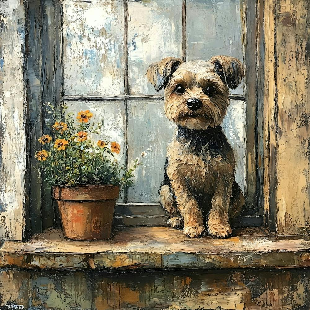 Dog In Window 11