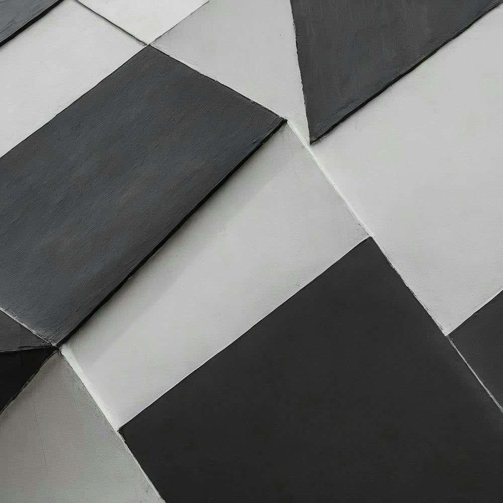 Firefly Abstract Geometry Of Black And White Wall Background; Textured Backdrop 52059