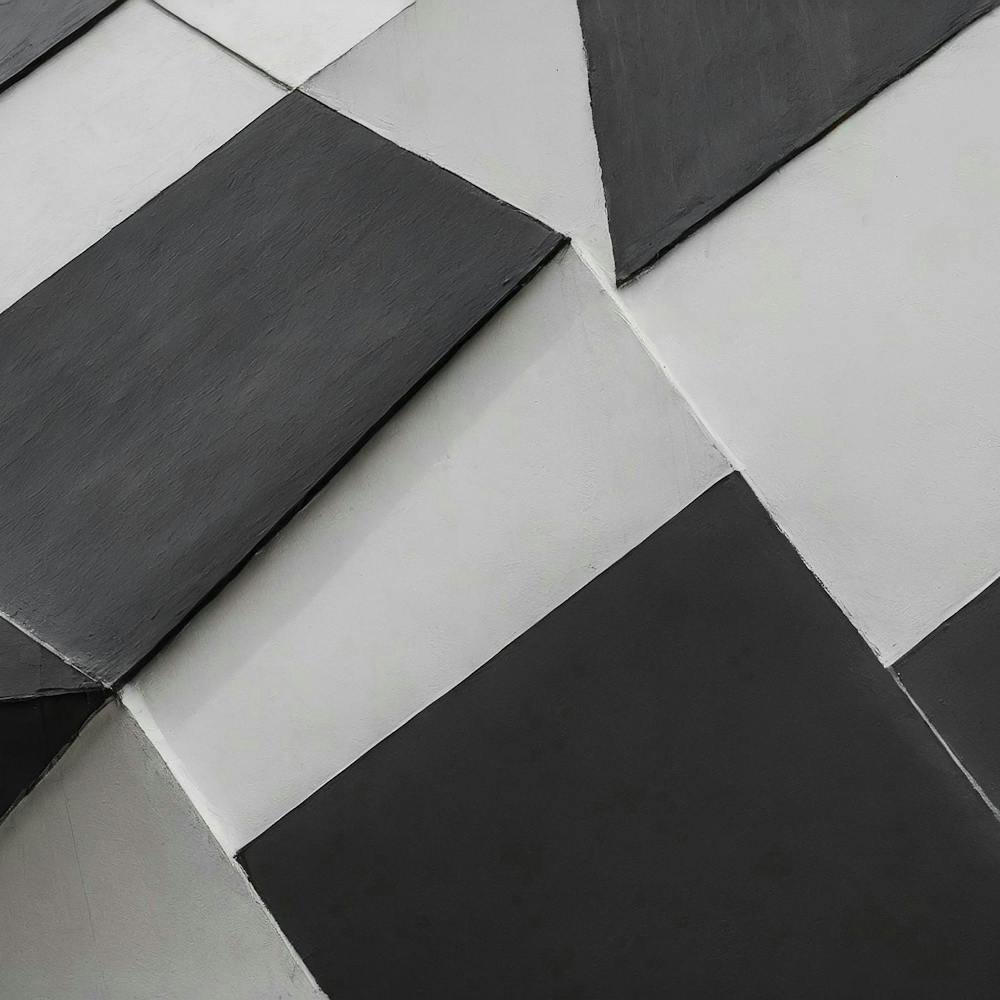 Firefly Abstract Geometry Of Black And White Wall Background; Textured Backdrop 52059