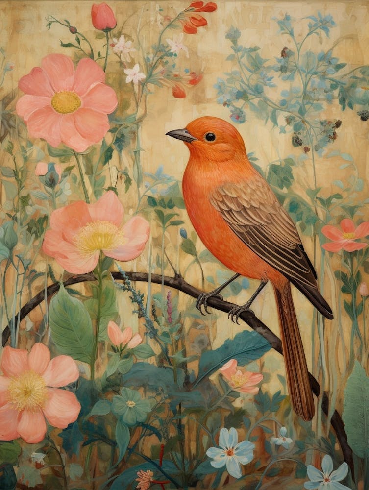 Cowbird 2 - Peinture d'Oiseau Détaillée