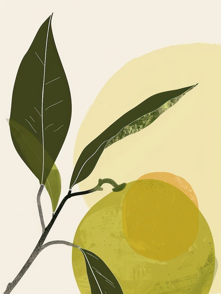 Limes Close Up Illustration 4