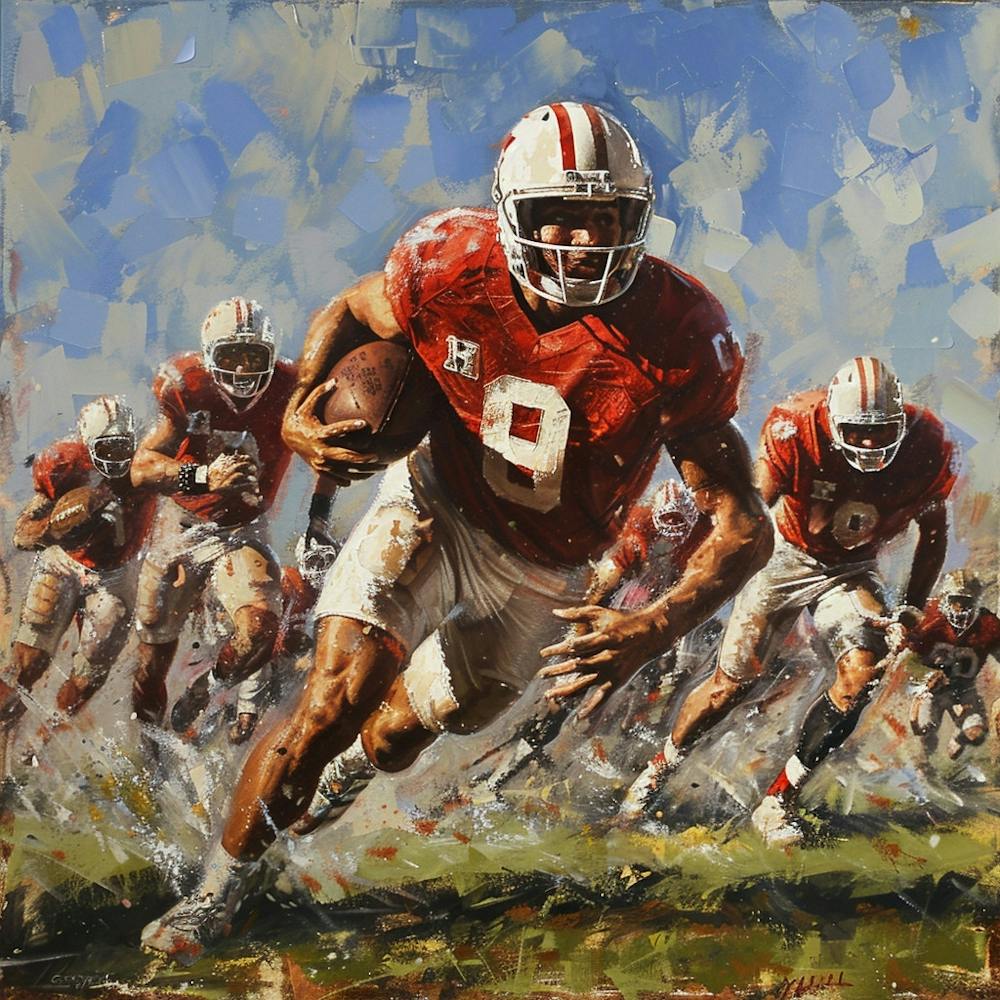 A Football Game Oil Painting Illustration 1718670893 3