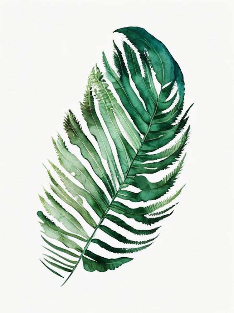 Tassel Fern 1 Watercolour