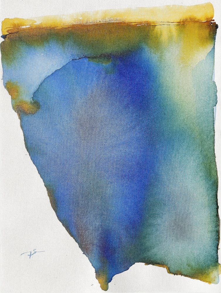 Abyss, Acrylic ink and india ink on canvas