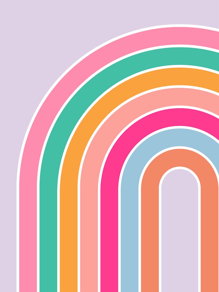 Rainbow Pastel Purple