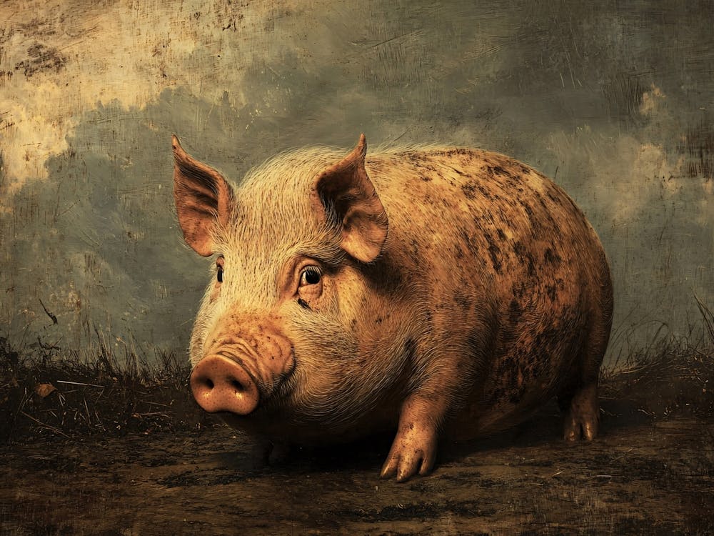 Pig on a Farm