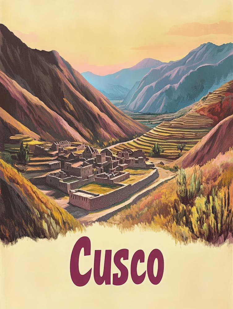 Aihrgdesign A Mid Century Modern Travel Poster For Cusco Show C4c9b78b Bb6b 4f0f B078 B21afe55c770 1