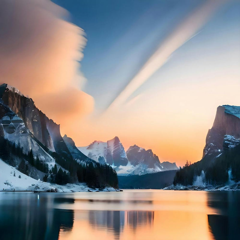 Sunset In The Mountains