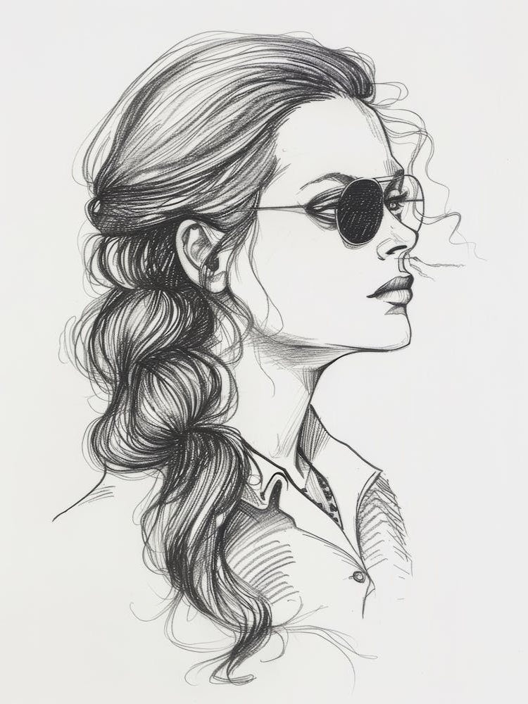 Portrait Of A Woman With Sunglasses 2