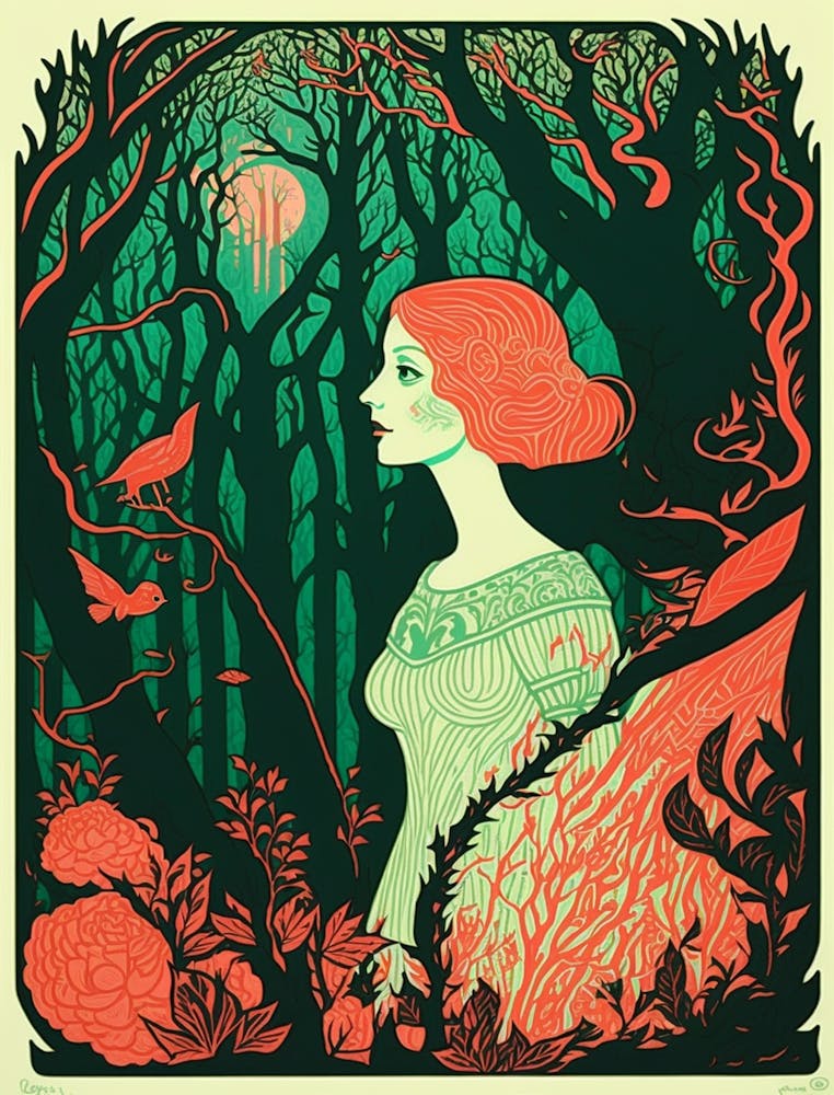 Woman In The Forest