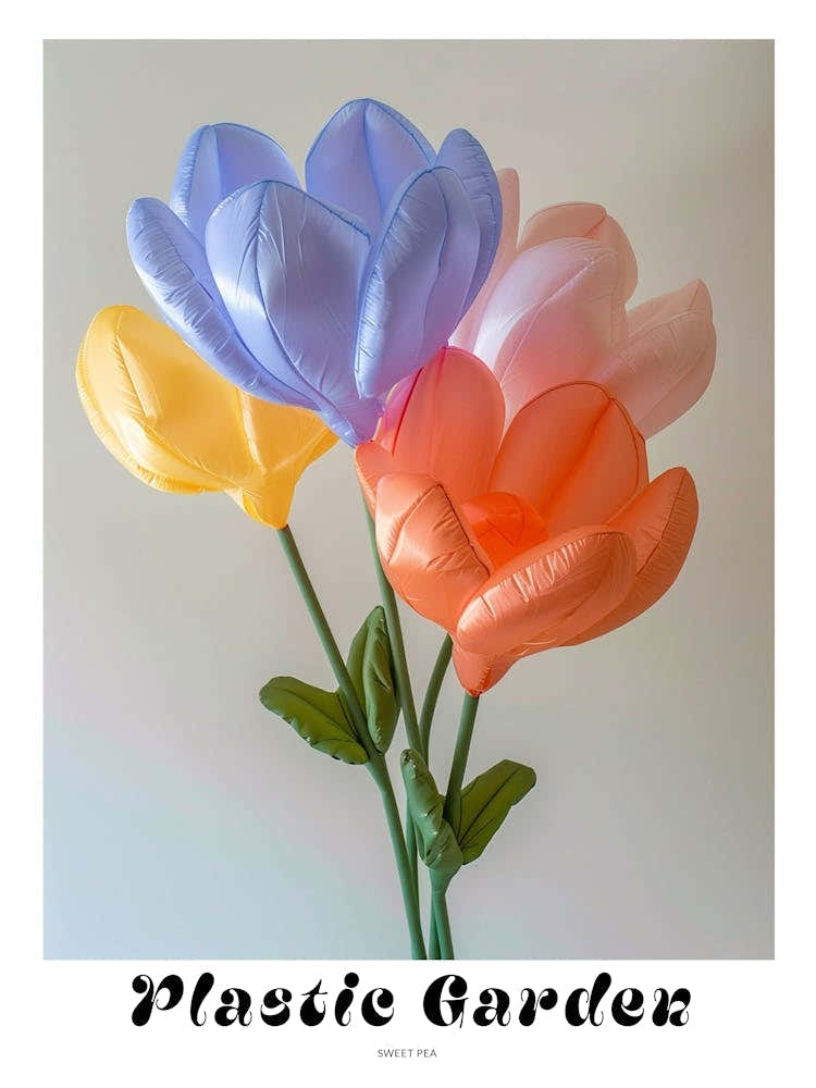 Dreamy Inflatable Flowers Poster Sweet Pea 1