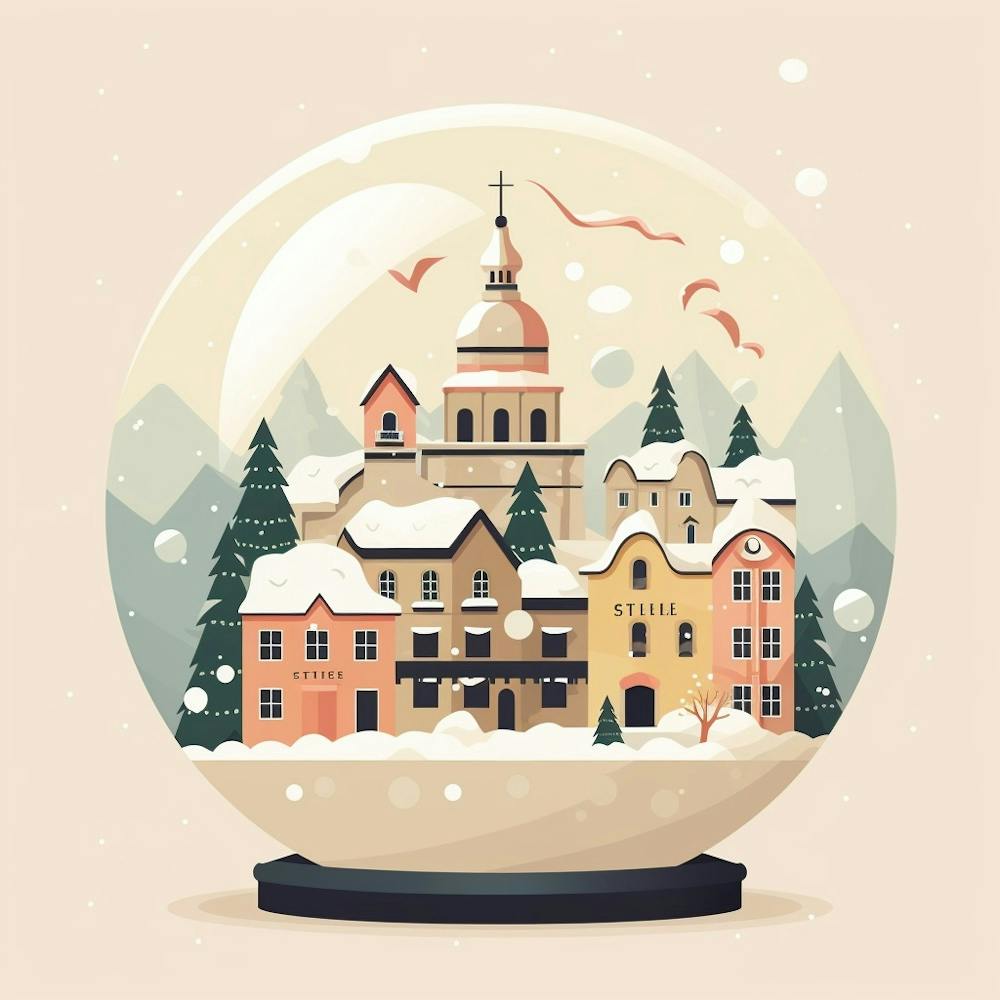 Hallstatt Austria 2 Snowglobe