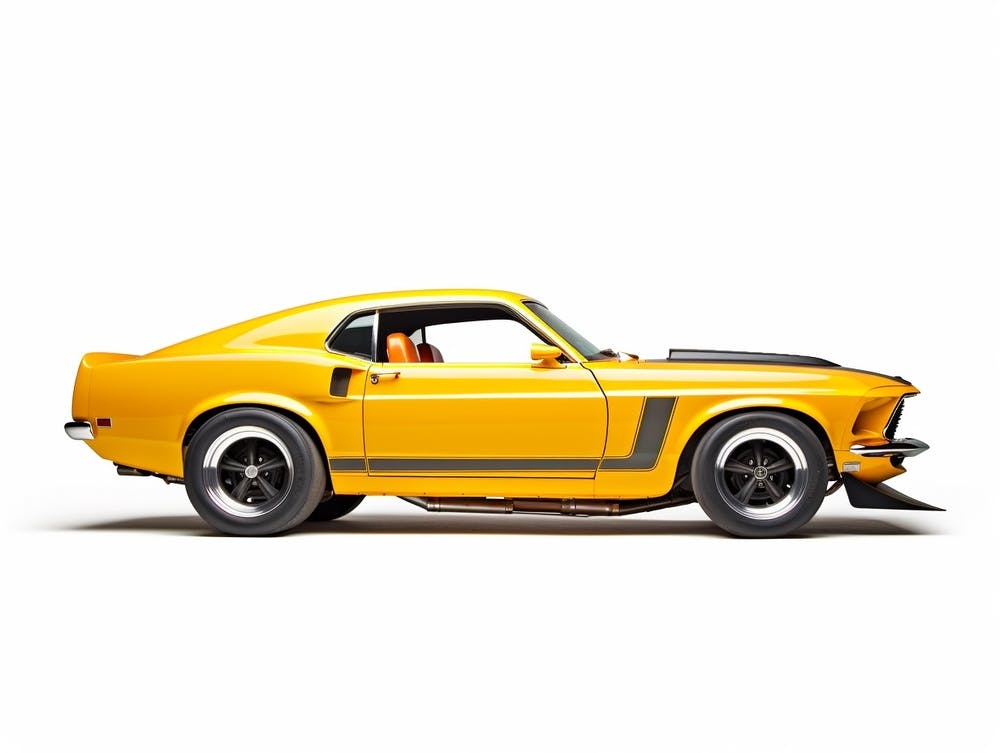 Spielzeugauto 69 Mustang Boss 302 Gelb