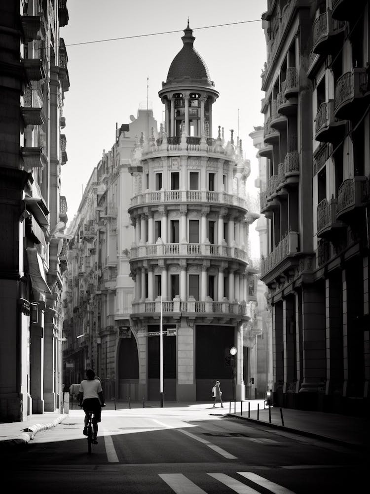 Valencia, Spain, Mediterranean Black And White Photography Analogue 5