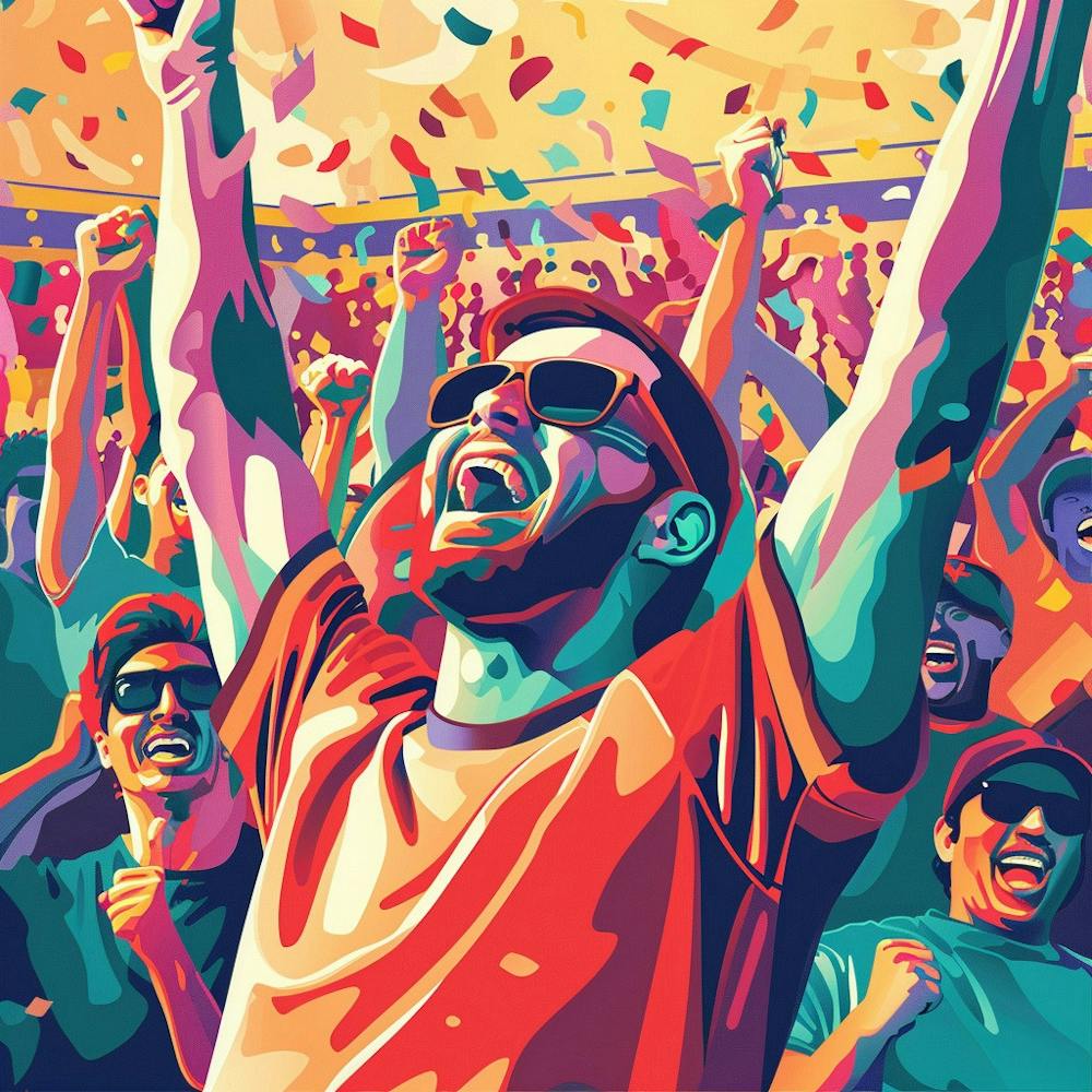 A Sports Fans Cheering Lofi Illustration 1718674496 4