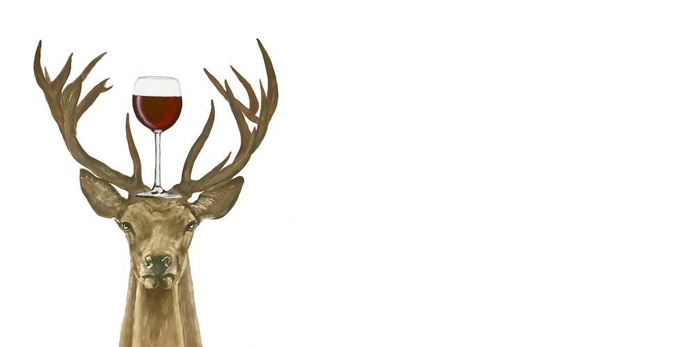 Deer With Wineglass