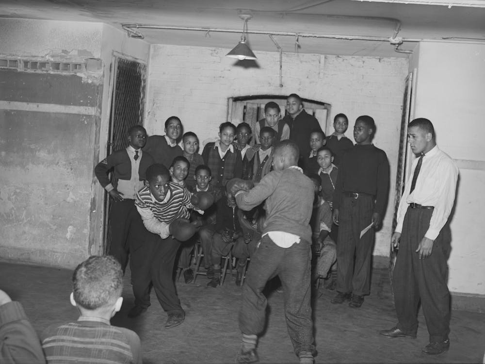 Boxing Is Popular At The Good Shepherd Community Center,Chicago, Illinois By Russell Lee