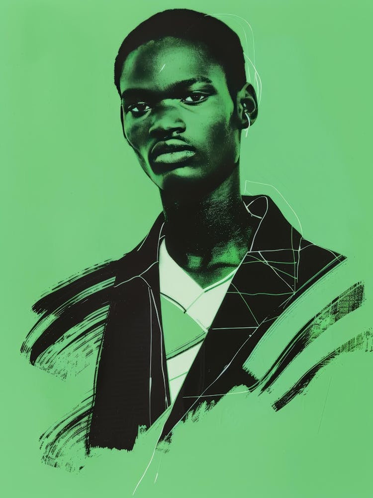Portrait Of A Young African Man