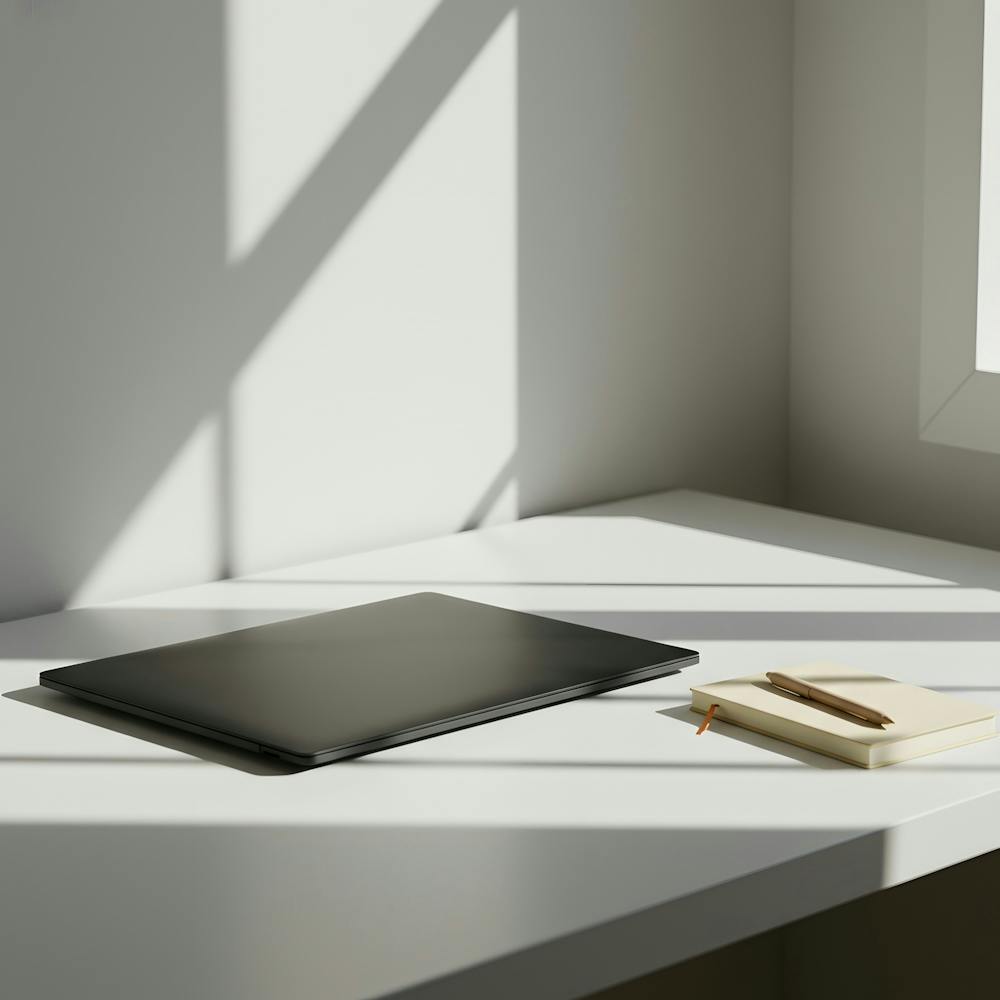 Laptop On A Desk