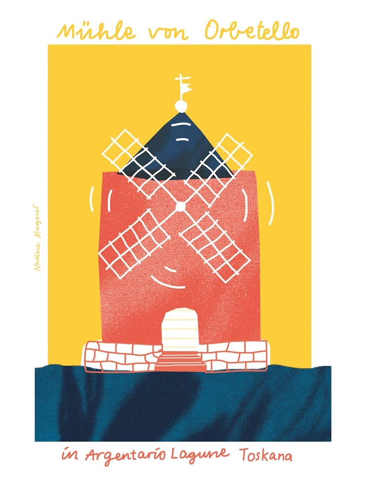 Windmill Ortobello Toskana Print