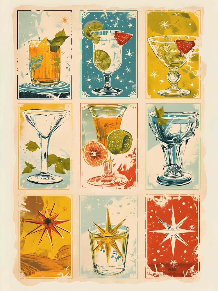 Vintage Cocktail Cards