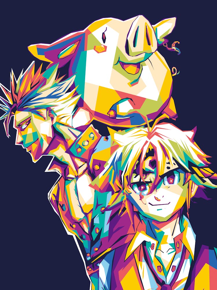 Meliodas And Ban Wpap Popart