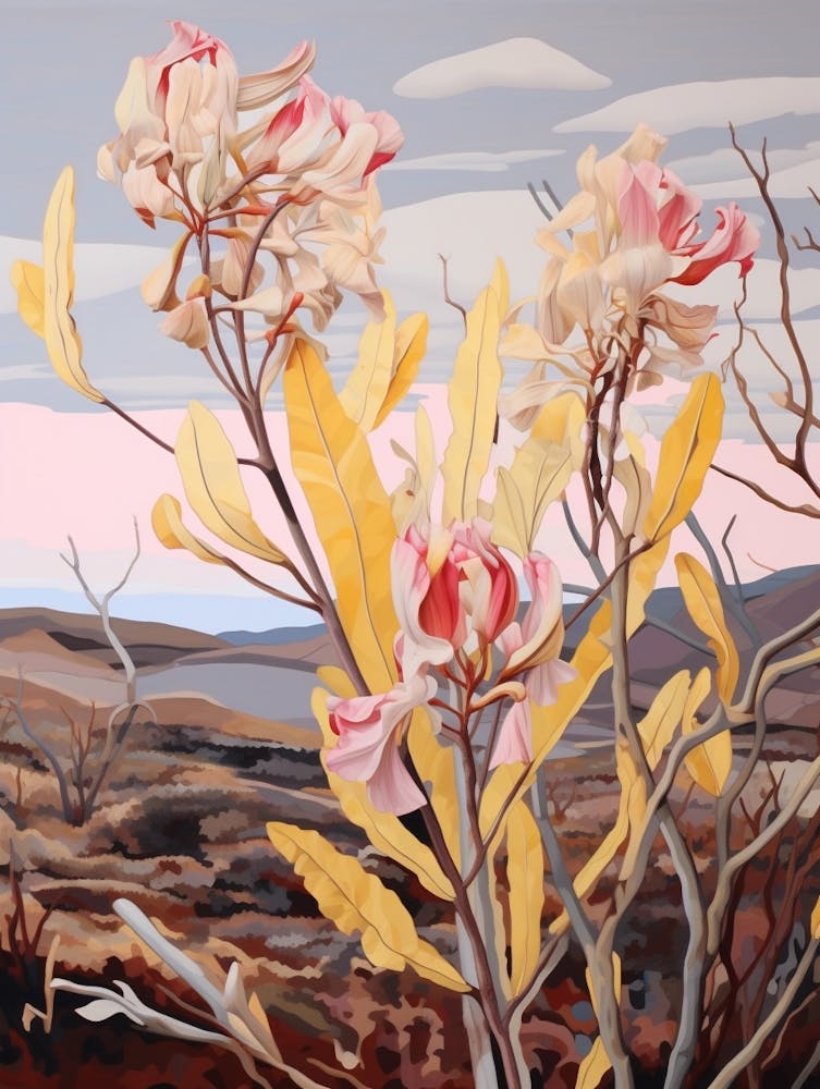 Kangaroo Paw 3 Flower Painting