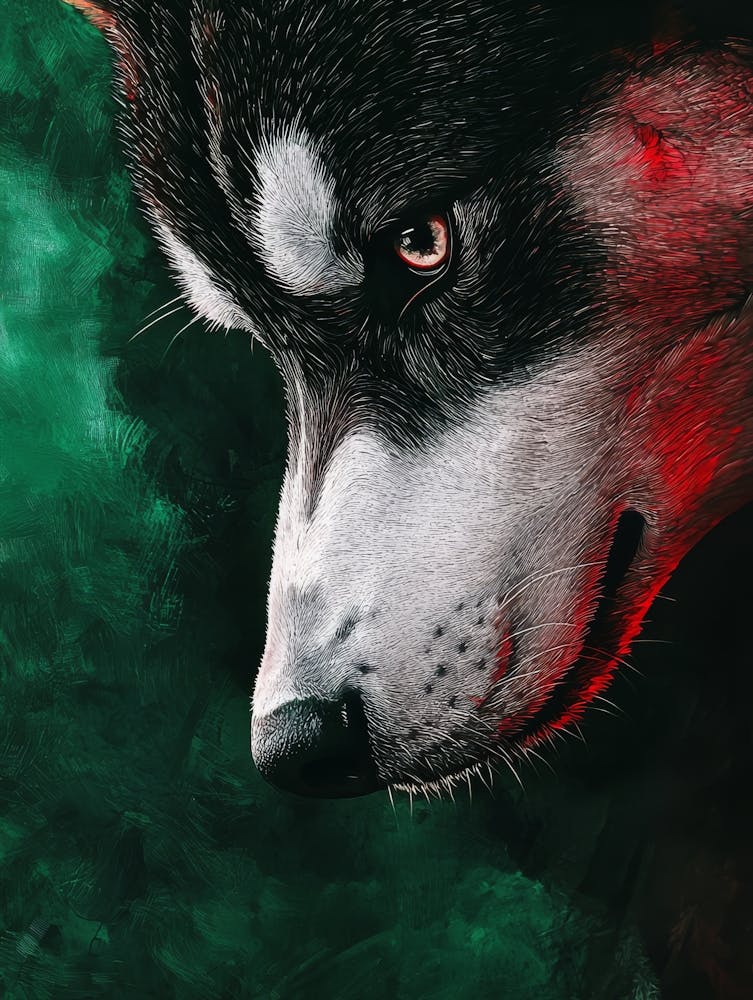 Husky.Generated AI. Wall 1