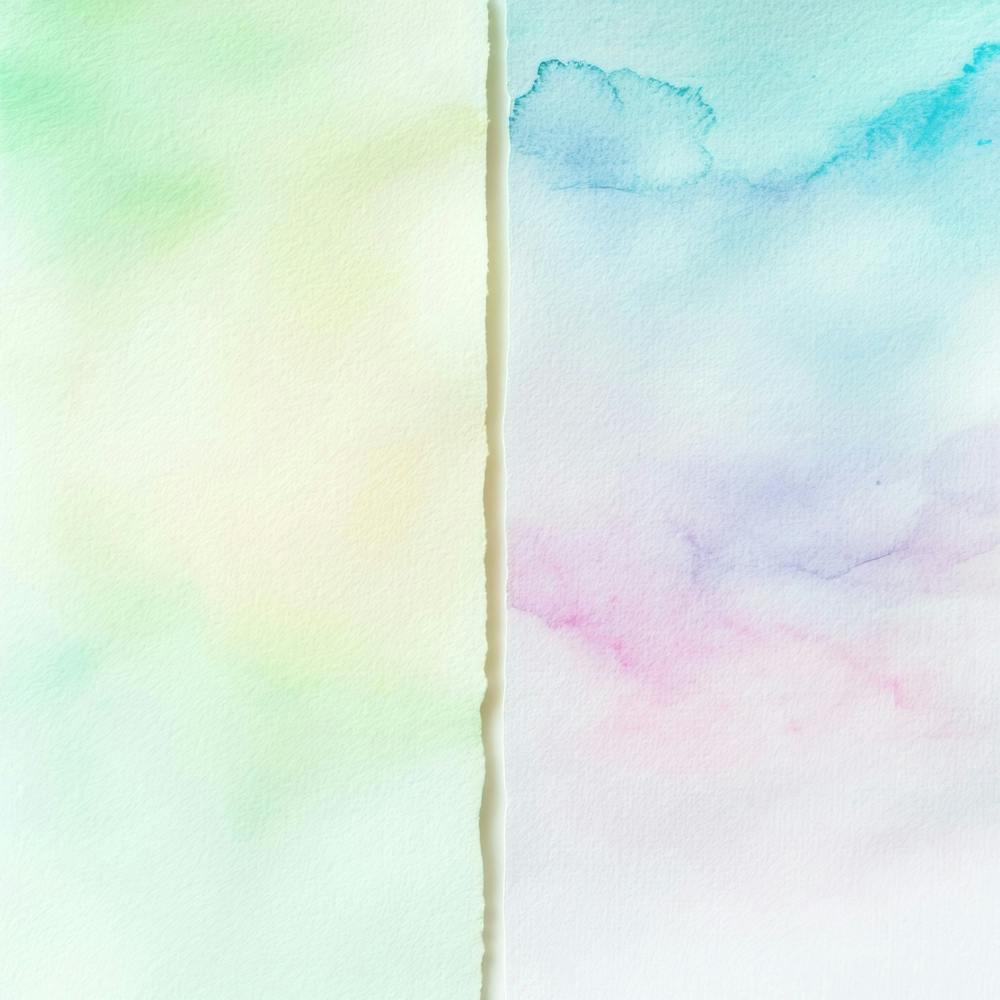 Watercolor Clouds On Paper