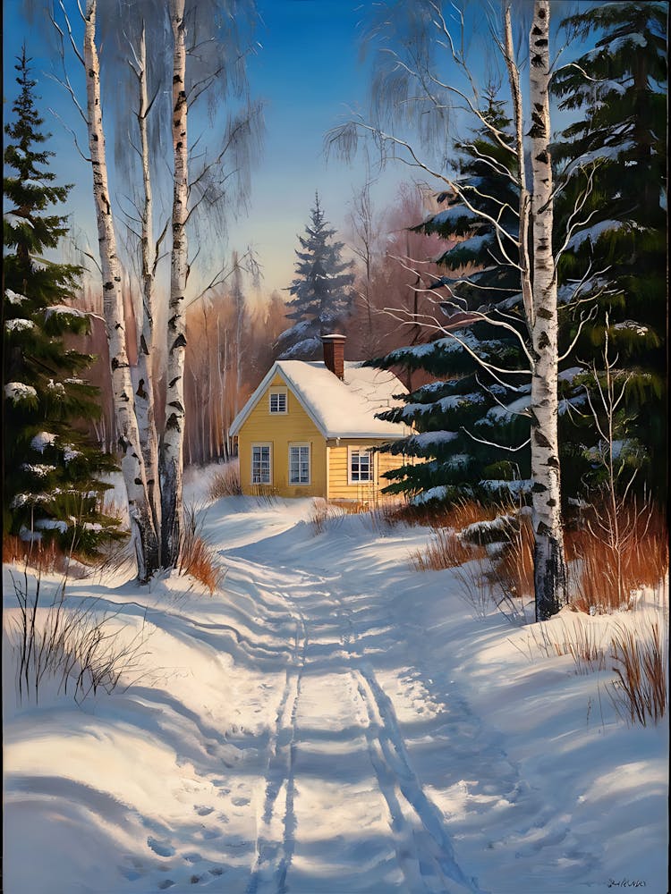 Birch Trees In Winter