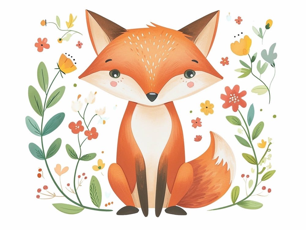 Little Floral Fox 2