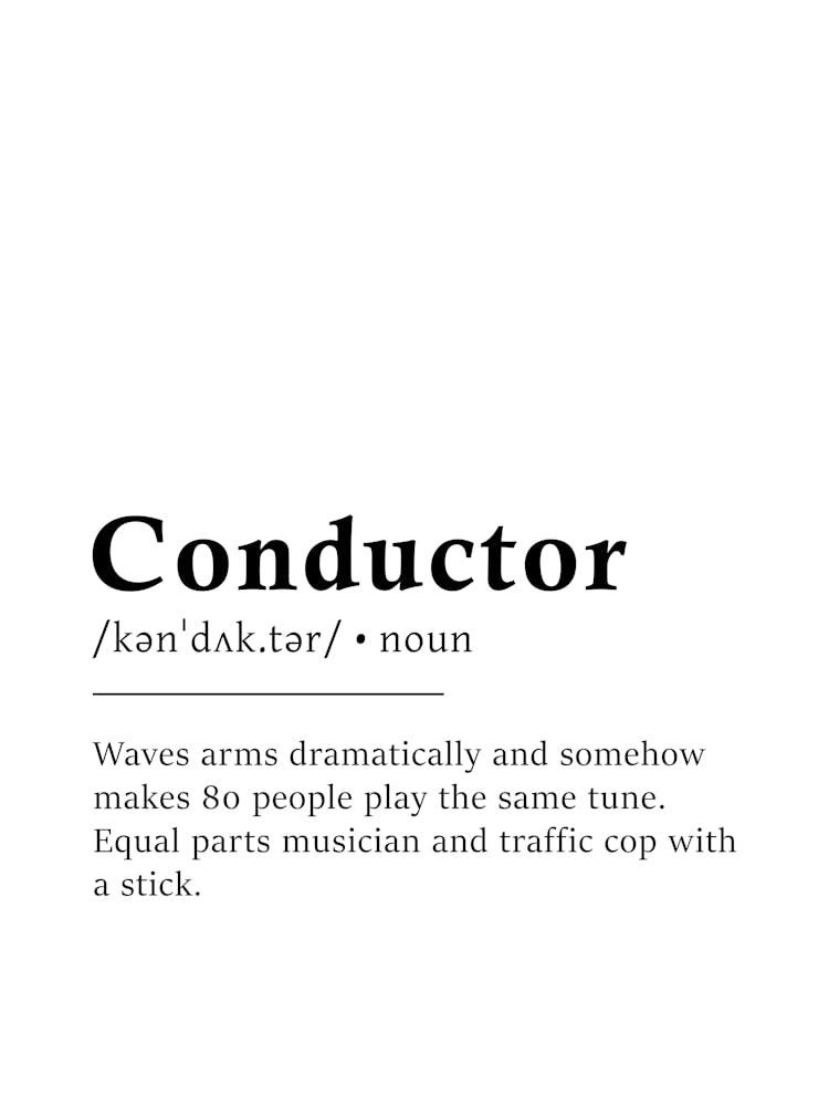 Conductor Definition Poster - Dictionary