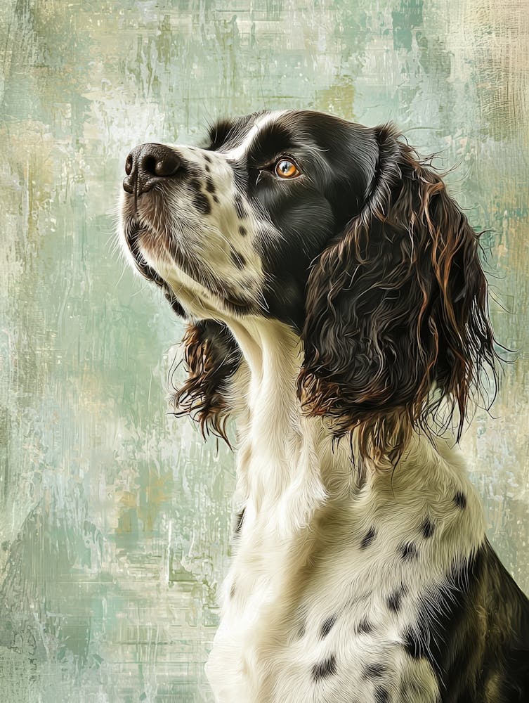 Springer Spaniel.Generated AI. Wall 2