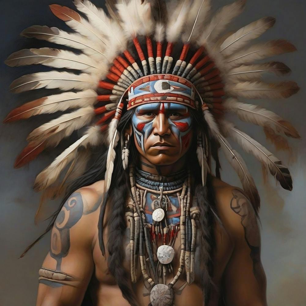 Leonardo Diffusion Xl An Imaginary Image Of An American Indian 0