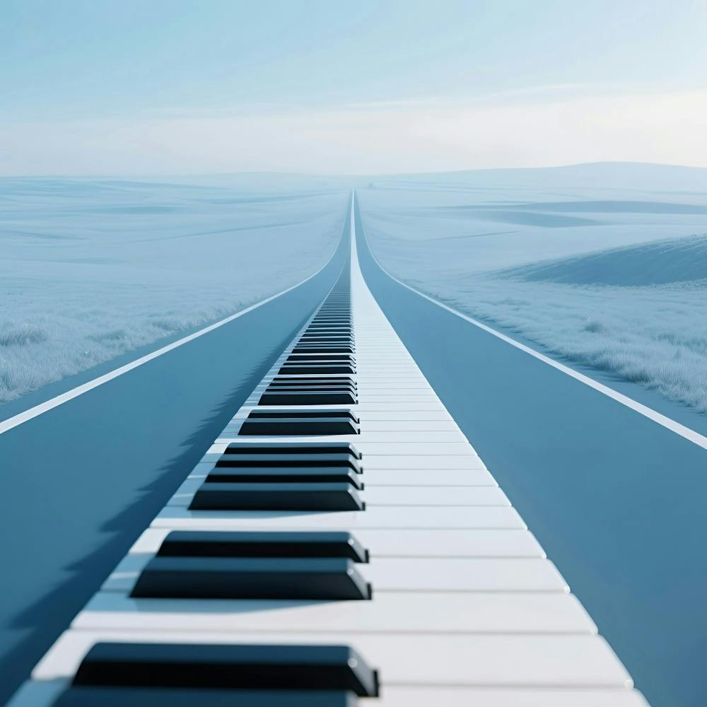Piano Keys On The Road
