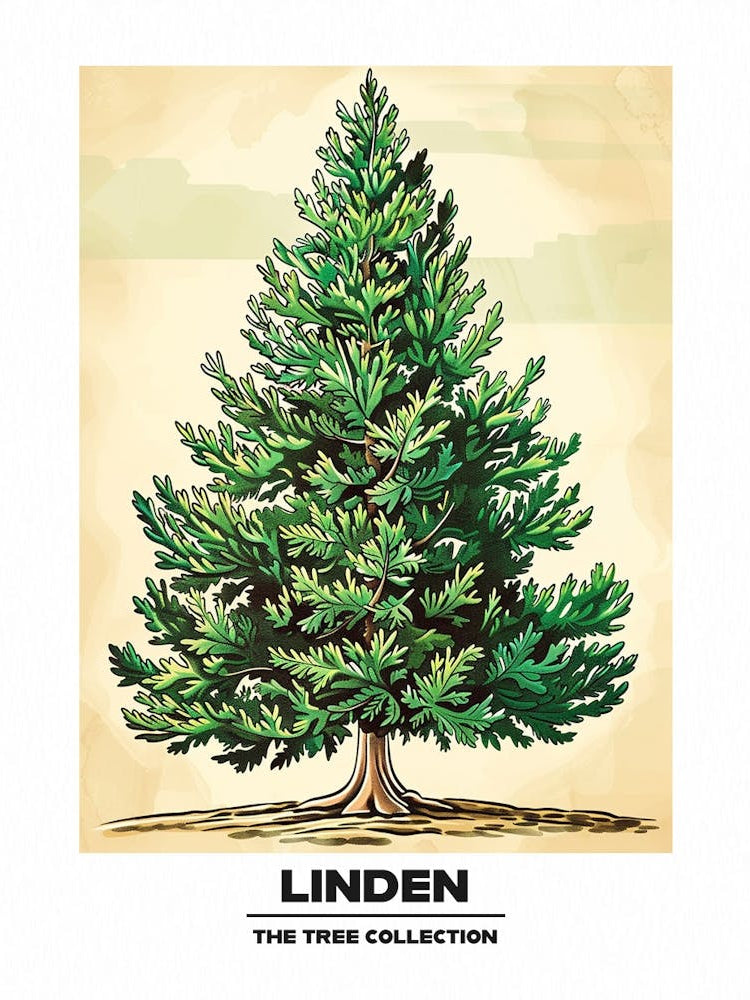 Linden Tree Storybook Illustration 1 Poster