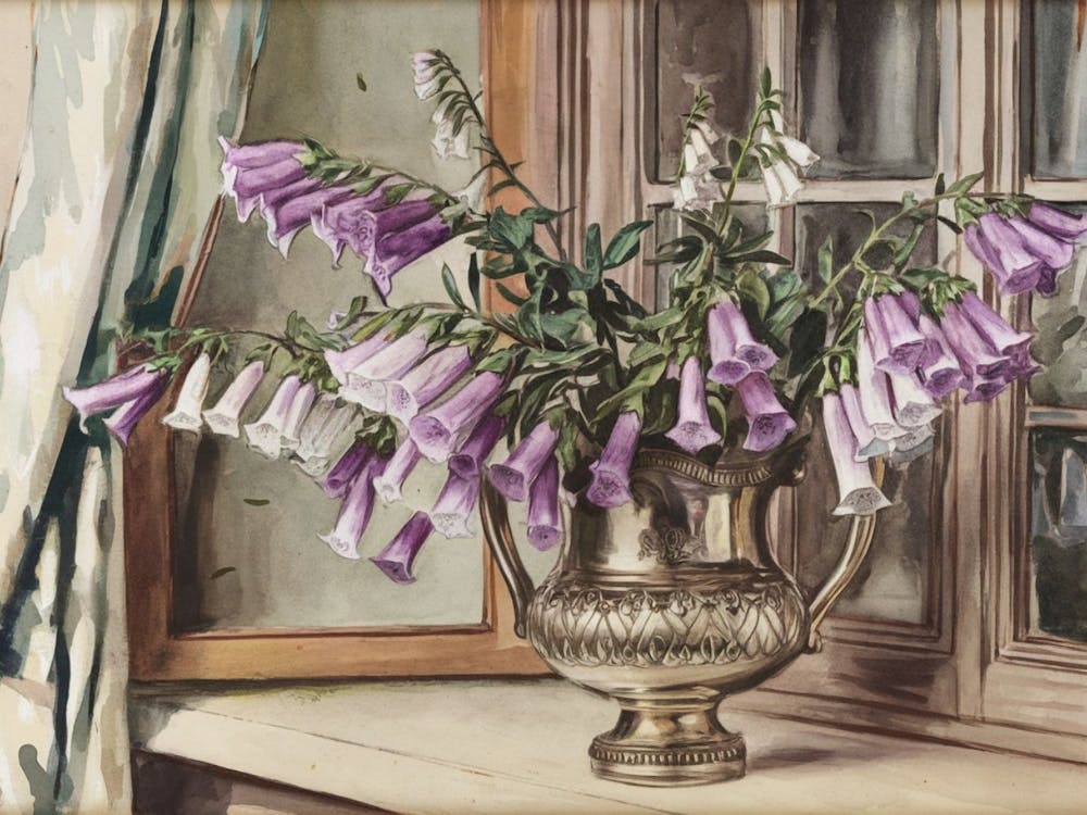 Foxgloves In A Vase